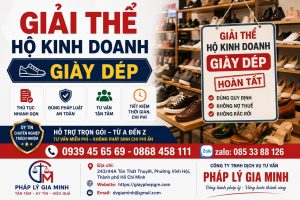 Giải thể hộ kinh doanh giày dép