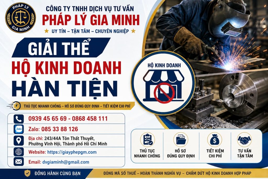 Giải thể hộ kinh doanh hàn tiện