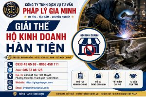 Giải thể hộ kinh doanh hàn tiện