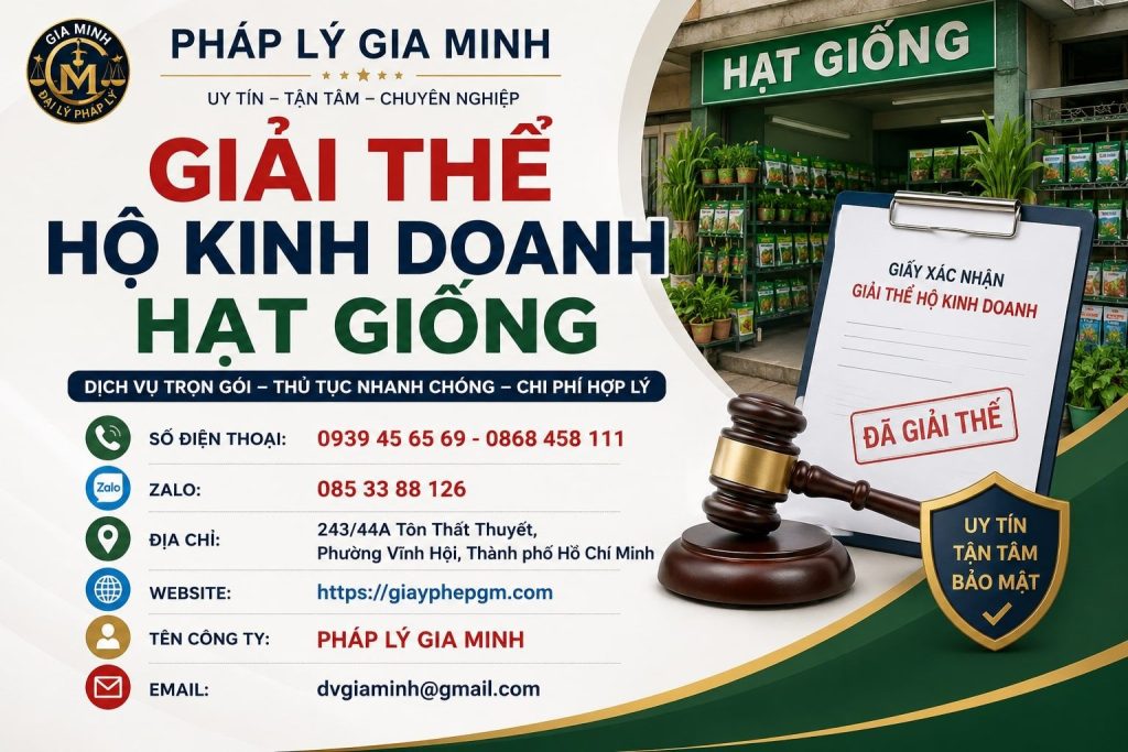 Giải thể hộ kinh doanh hạt giống
