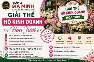 Giải thể hộ kinh doanh hoa tươi