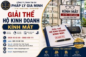 Giải thể hộ kinh doanh kính mắt