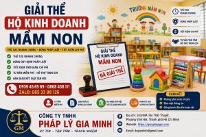 Giải thể hộ kinh doanh mầm non