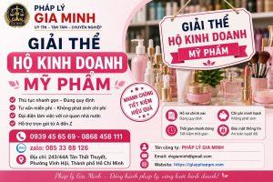 Giải thể hộ kinh doanh mỹ phẩm