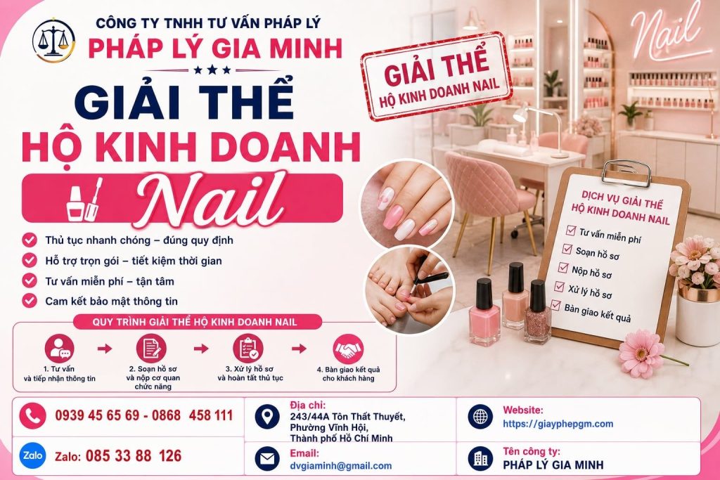 Giải thể hộ kinh doanh nail – Chốt lịch khách, thẻ dịch vụ và dụng cụ trước khi đóng tiệm 1 Giải thể hộ kinh doanh nail
