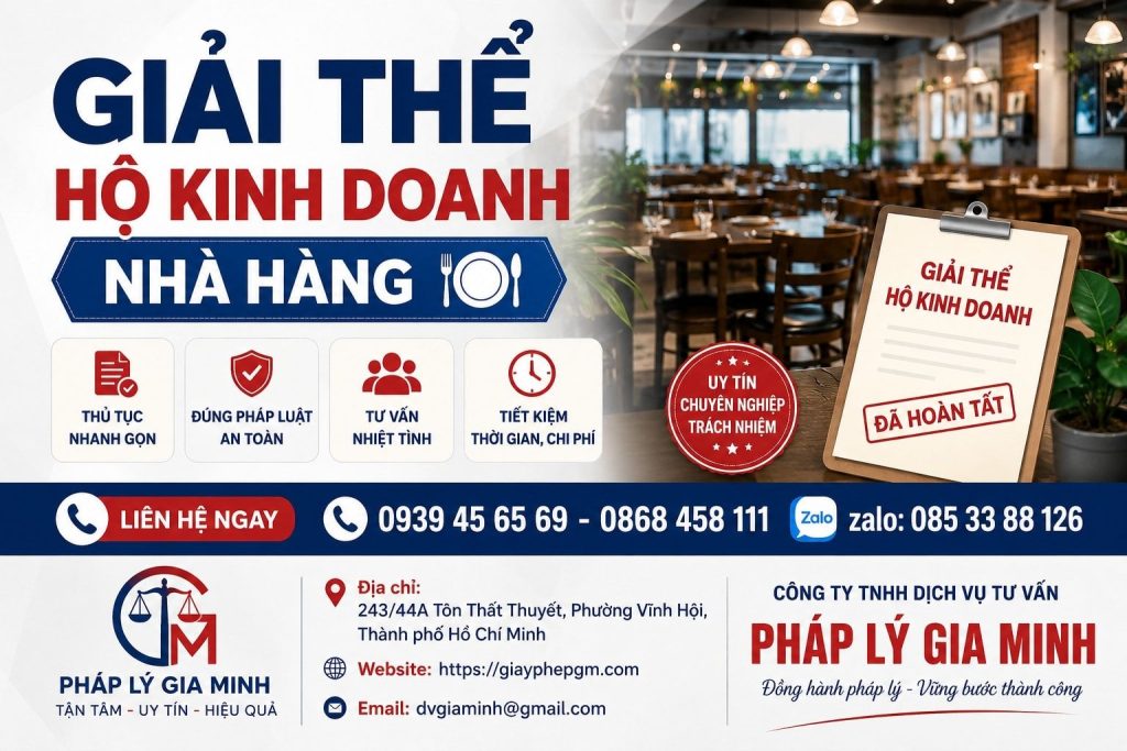 Giải thể hộ kinh doanh nhà hàng