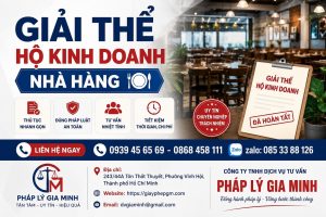 Giải thể hộ kinh doanh nhà hàng