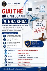 Giải thể hộ kinh doanh nha khoa