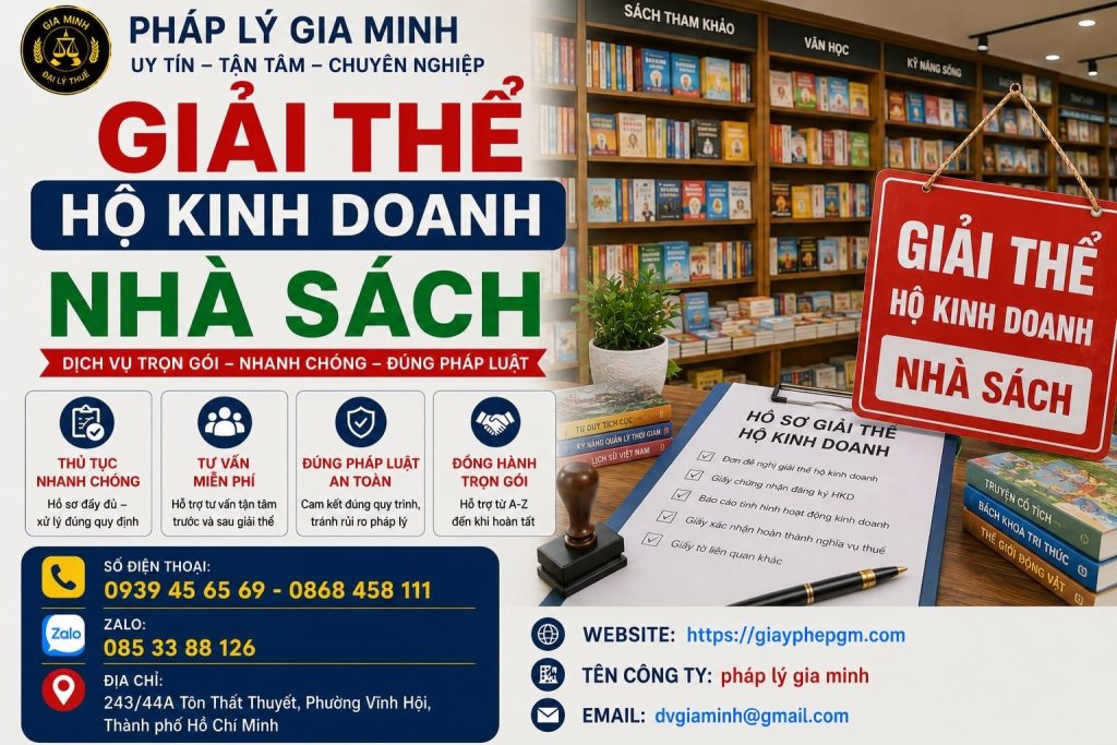 Giải thể hộ kinh doanh nhà sách