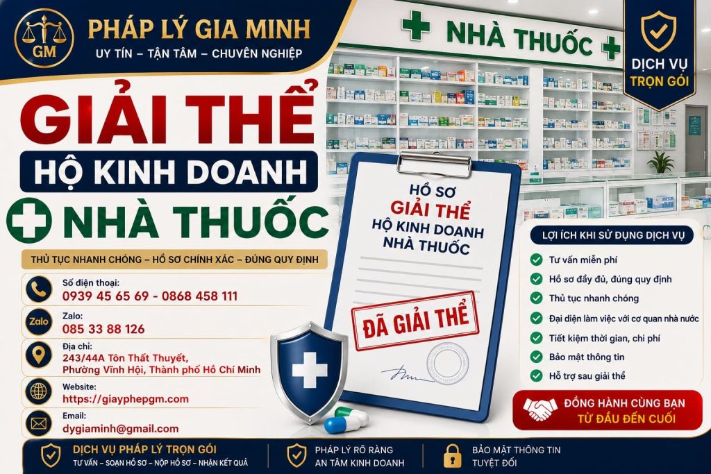 Giải thể hộ kinh doanh nhà thuốc