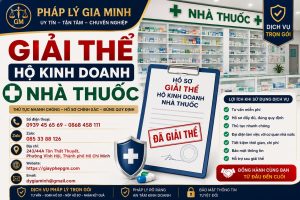 Giải thể hộ kinh doanh nhà thuốc