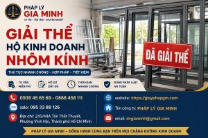 Giải thể hộ kinh doanh nhôm kính
