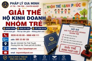Giải thể hộ kinh doanh nhóm trẻ