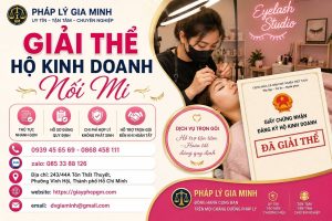 Giải thể hộ kinh doanh nối mi