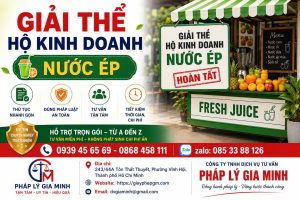 Giải thể hộ kinh doanh nước ép