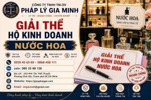 Giải thể hộ kinh doanh nước hoa