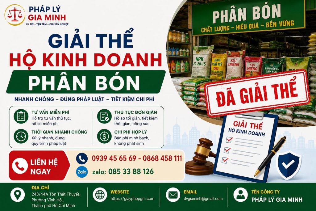 Giải thể hộ kinh doanh phân bón
