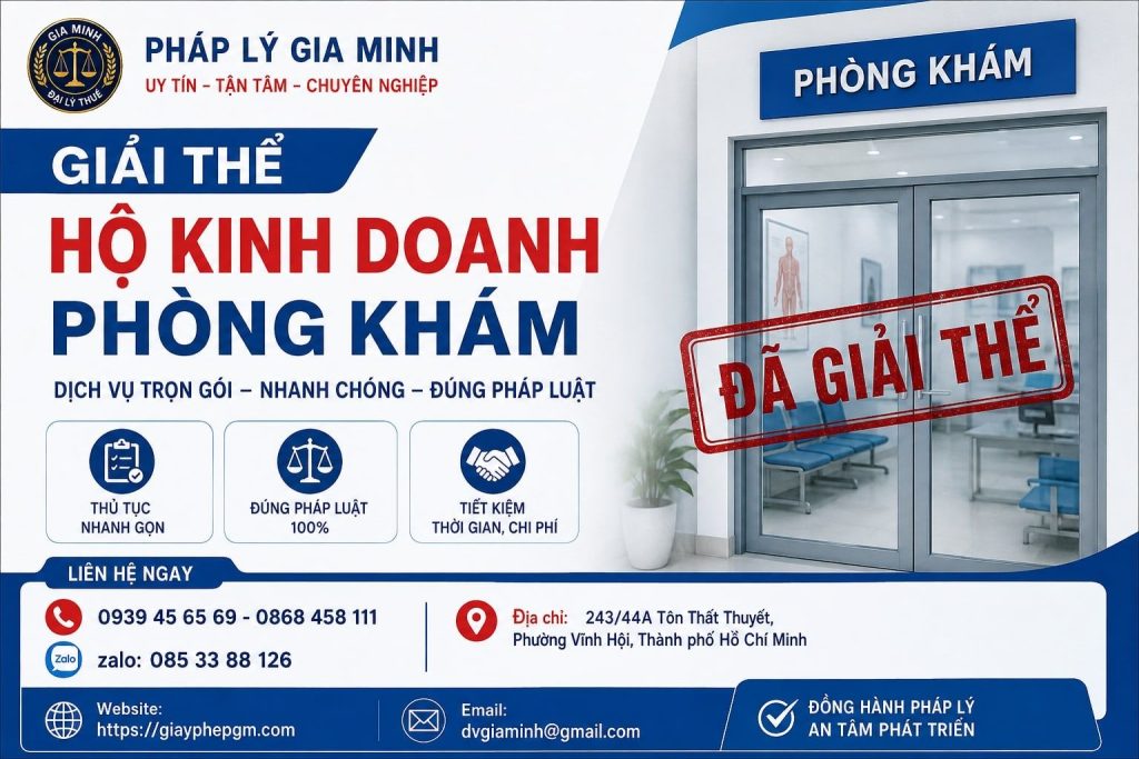 Giải thể hộ kinh doanh phòng khám