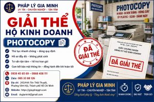Giải thể hộ kinh doanh photocopy