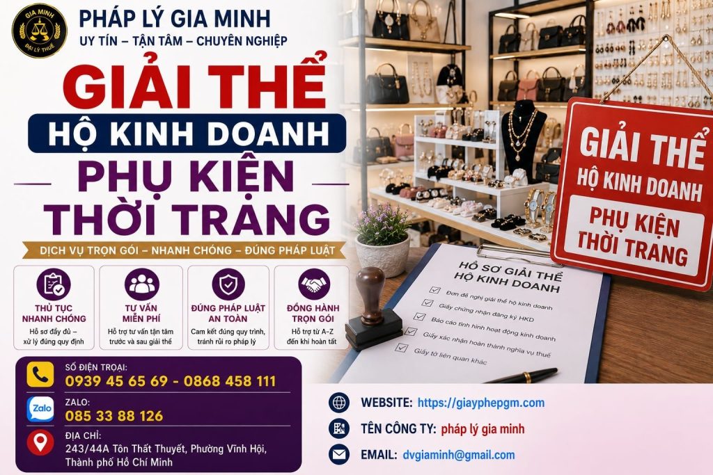 Giải thể hộ kinh doanh phụ kiện thời trang – Kiểm kê hàng nhỏ lẻ để tránh thất thoát khi đóng cửa 1 Giải thể hộ kinh doanh phụ kiện thời trang