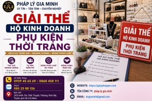 Giải thể hộ kinh doanh phụ kiện thời trang