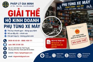 Giải thể hộ kinh doanh phụ tùng xe máy