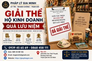 Giải thể hộ kinh doanh quà lưu niệm
