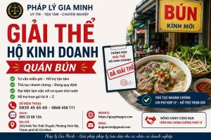 Giải thể hộ kinh doanh quán bún