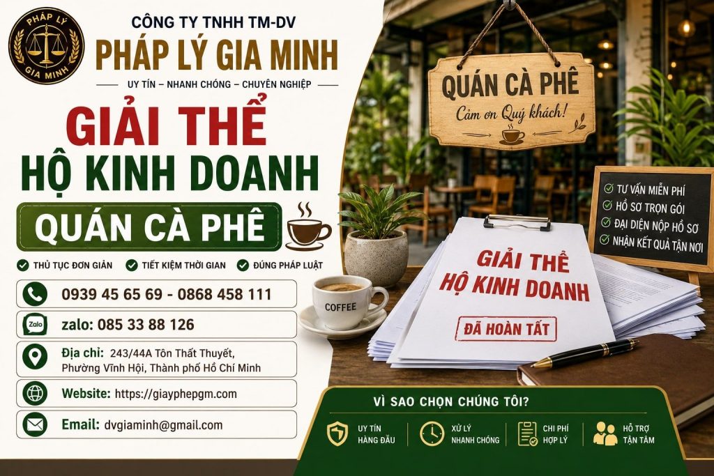 Giải thể hộ kinh doanh quán cà phê