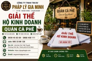 Giải thể hộ kinh doanh quán cà phê