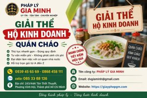 Giải thể hộ kinh doanh quán cháo