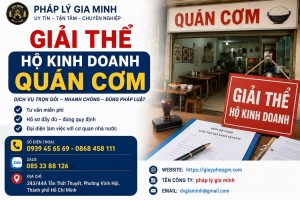 Giải thể hộ kinh doanh quán cơm