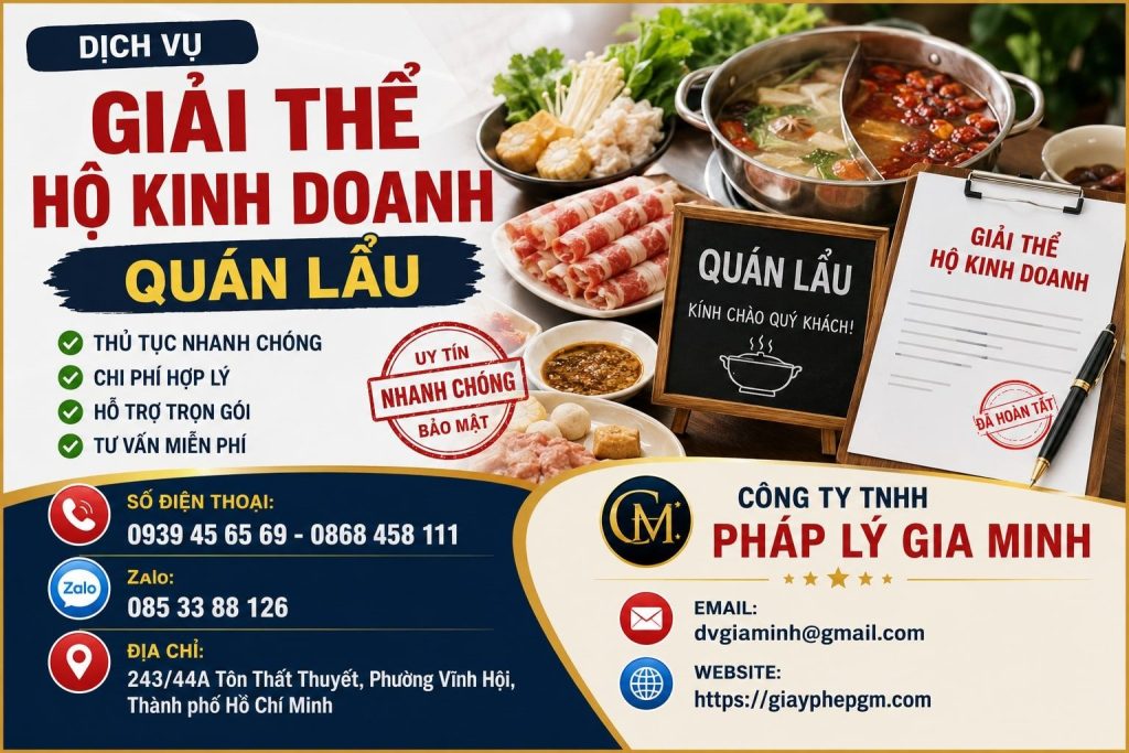 Giải thể hộ kinh doanh quán lẩu – Xử lý hàng tồn và tài sản trước khi hoàn tất chấm dứt 1 Giải thể hộ kinh doanh quán lẩu