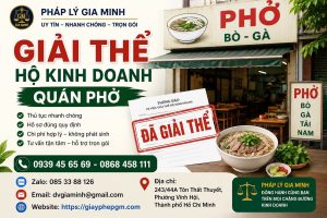 Giải thể hộ kinh doanh quán phở