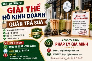 Giải thể hộ kinh doanh quán trà sữa