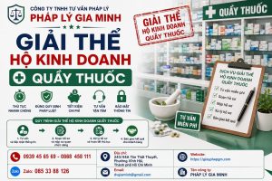 Giải thể hộ kinh doanh quầy thuốc