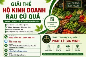 Giải thể hộ kinh doanh rau củ quả