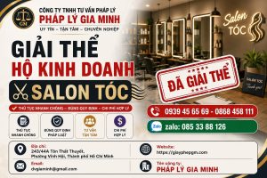 Giải thể hộ kinh doanh salon tóc