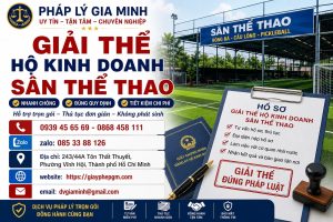 Giải thể hộ kinh doanh sân thể thao