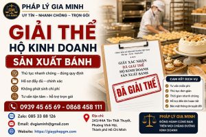 Giải thể hộ kinh doanh sản xuất bánh