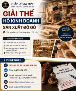 Giải thể hộ kinh doanh sản xuất đồ gỗ