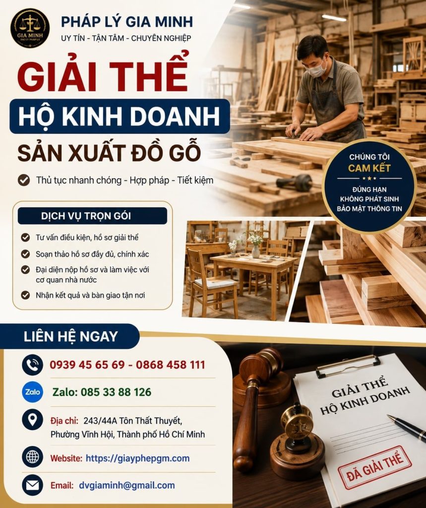 Giải thể hộ kinh doanh sản xuất đồ gỗ – Chốt đơn hàng, nguyên liệu và máy móc trước khi dừng xưởng 1 Giải thể hộ kinh doanh sản xuất đồ gỗ
