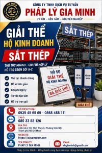 Giải thể hộ kinh doanh sắt thép