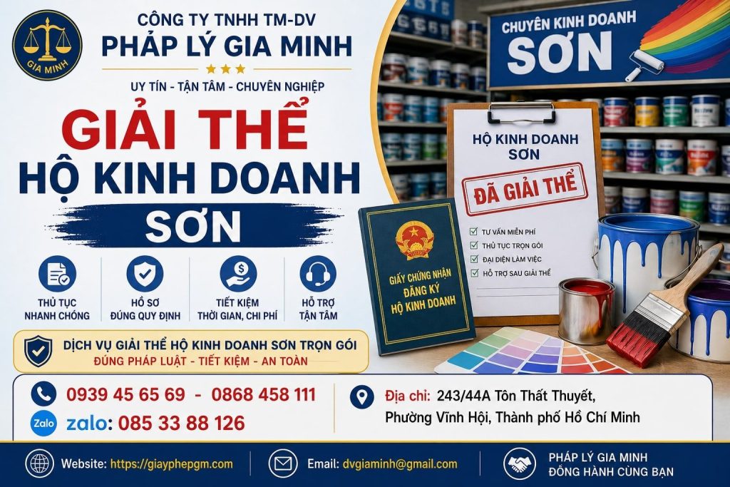 Giải thể hộ kinh doanh sơn