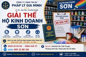 Giải thể hộ kinh doanh sơn