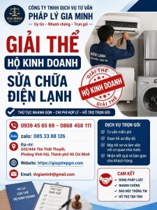 Giải thể hộ kinh doanh sửa chữa điện lạnh