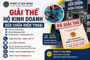 Giải thể hộ kinh doanh sửa chữa điện thoại