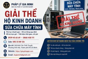 Giải thể hộ kinh doanh sửa chữa máy tính