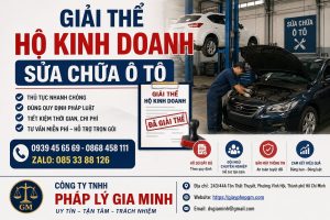 Giải thể hộ kinh doanh sửa chữa ô tô