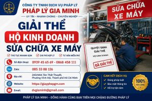 Giải thể hộ kinh doanh sửa chữa xe máy